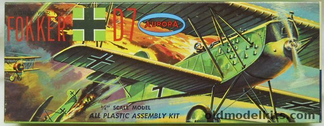 Aurora 1/48 Fokker D-7 - (D-VII), 106-79 plastic model kit